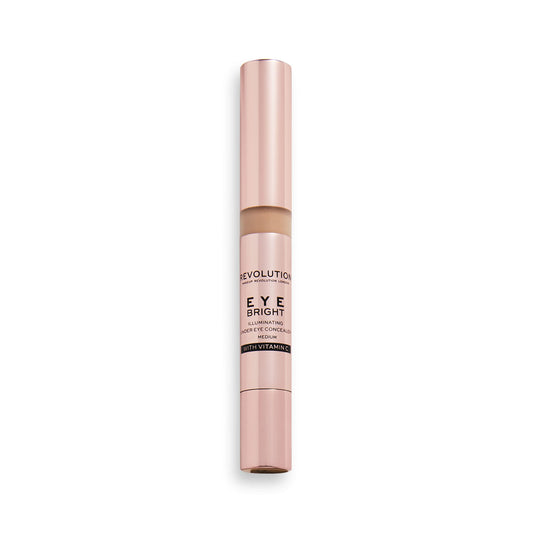 Makeup Revolution Eye Bright Concealer Buildable Coverage Dewy Finish Medium 3ml