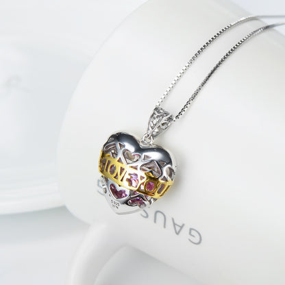 Heart Necklace for Women with Chain Pendant