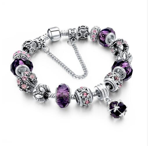 Crystal and Glass Bead DIY Bracelet
