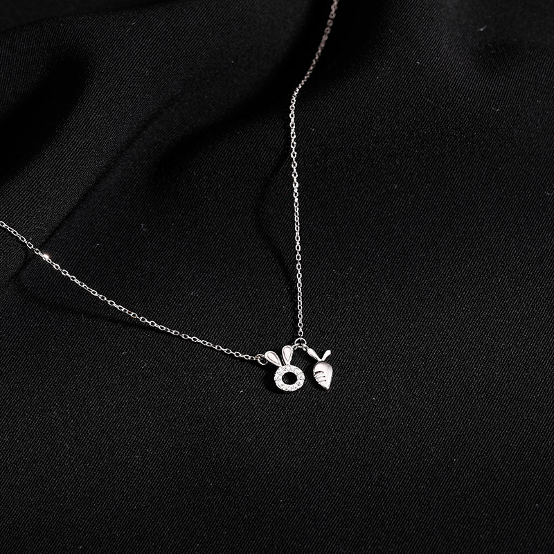 Sterling Silver Necklace for Women, Clavicle Chain