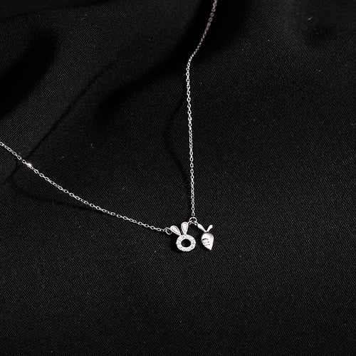 Sterling Silver Necklace for Women, Clavicle Chain