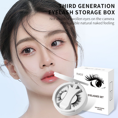 Magnetic False Eyelashes with Storage Box