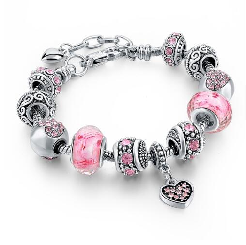 Crystal and Glass Bead DIY Bracelet