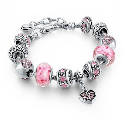 Crystal and Glass Bead DIY Bracelet