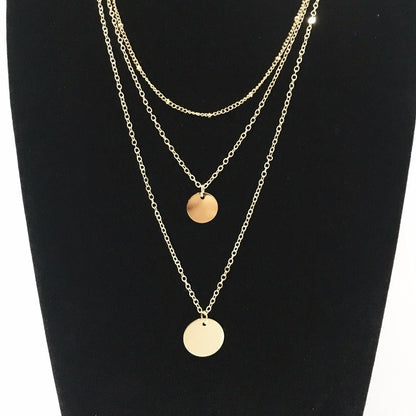 Layered Sequin Necklace Set XL247