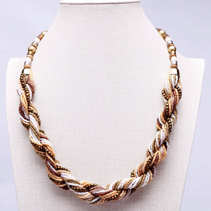 Bohemian Multi-Colored Beaded Necklace (Ethnic Style)