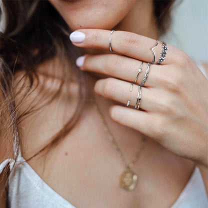 S925 Silver Adjustable Ring with Zirconia for Women
