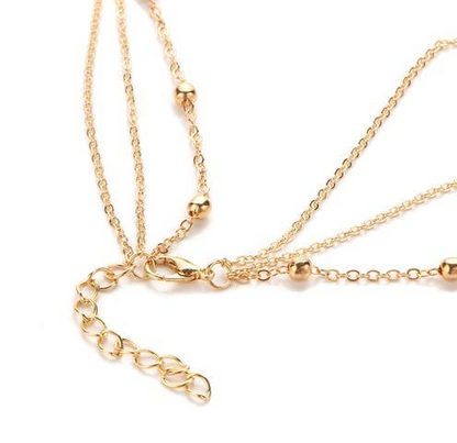 Hexagonal Pendant Necklace for Women, Fashion Layered Design