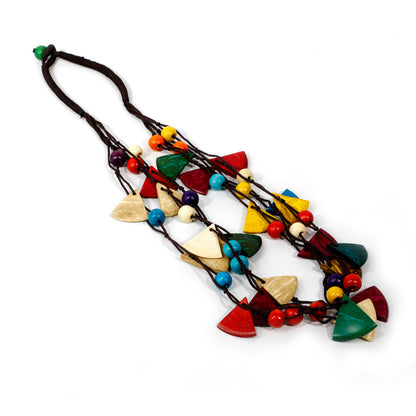 Bohemian Vintage Multi-Layered Necklace with Pendant