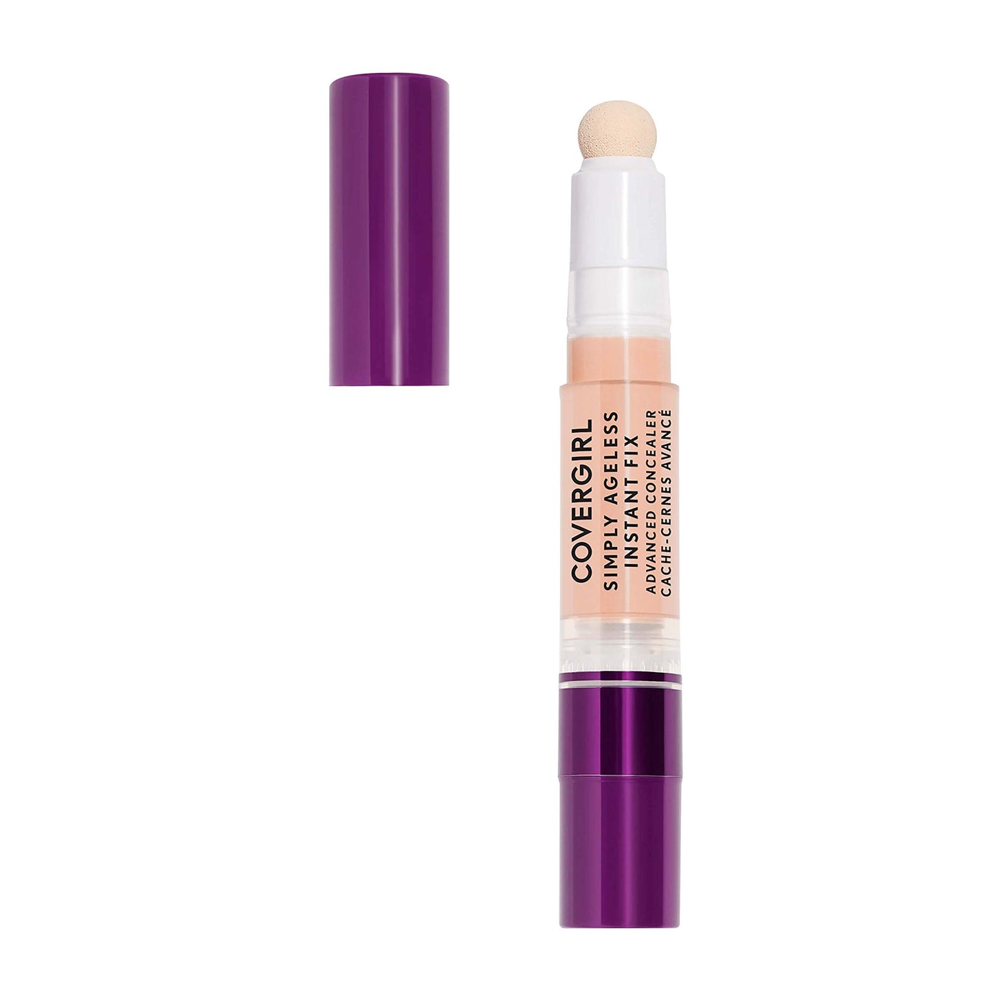 COVERGIRL Simply Ageless Instant Fix Advanced Concealer Hydrating Nude 0.1 Oz Concealer Makeup Full Coverage Concealer Under Eye Concealer Concealer for Dark Circles Blends Easily