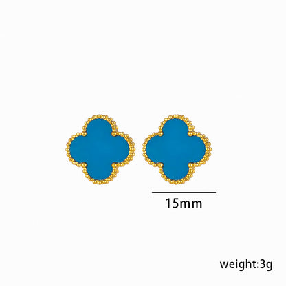 High-End Four Leaf Clover Titanium Steel Necklace