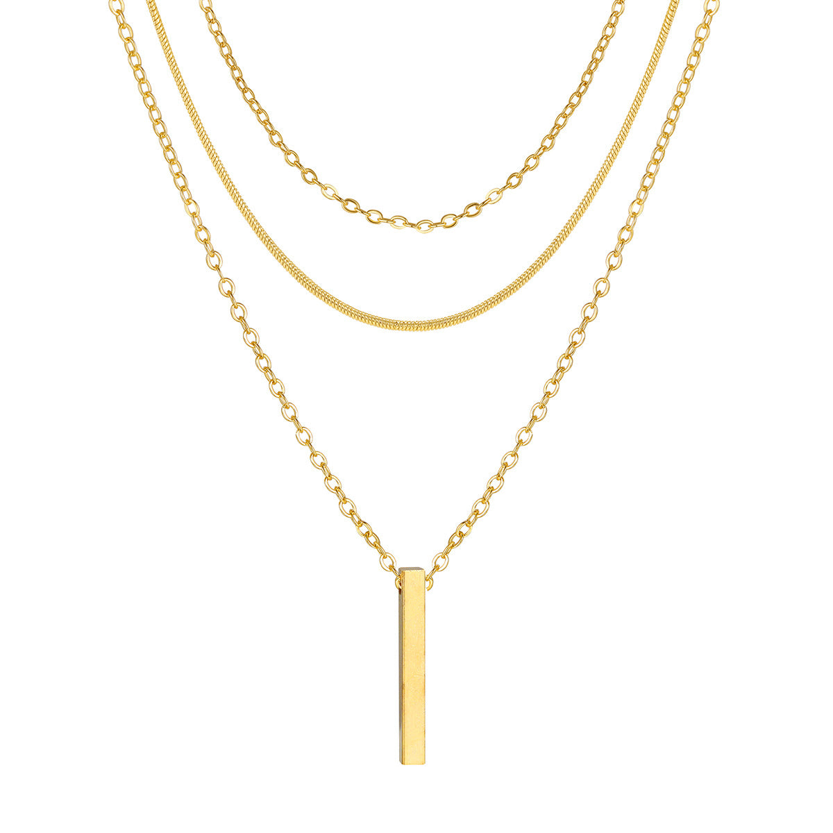 Minimalist Layered Pendant Necklace for Women
