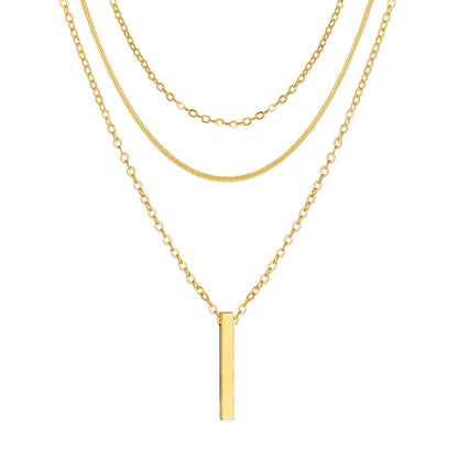 Minimalist Layered Pendant Necklace for Women