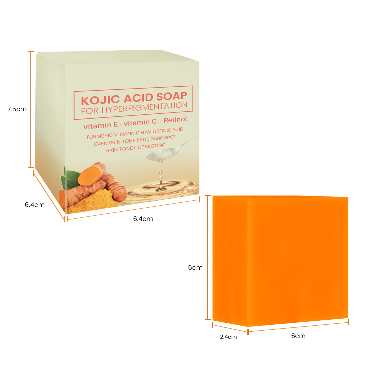 Turmeric Soap Handmade Cleansing Bar with Essential Oils