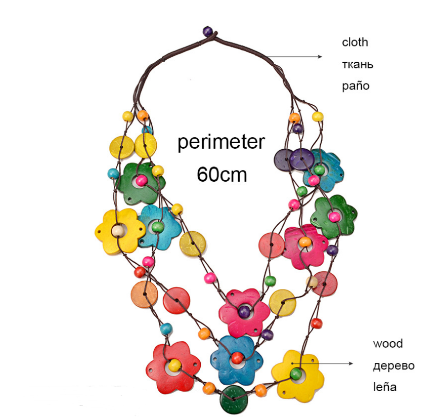 Bohemian Multi-layer Floral Pendant Necklace