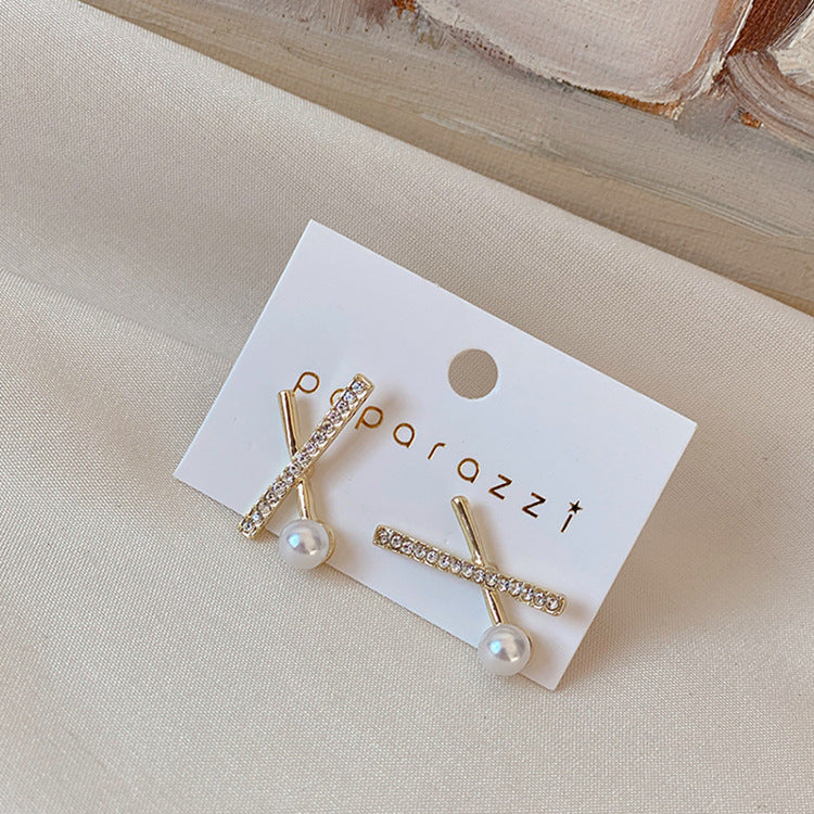 Elegant Long S925 Silver Pearl Earrings for Women