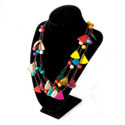 Bohemian Vintage Multi-Layered Necklace with Pendant