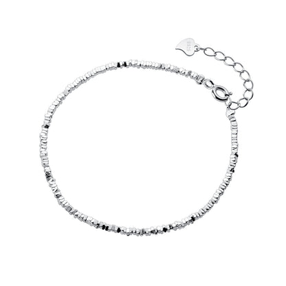 S925 Sterling Silver Irregular Simple Bracelet