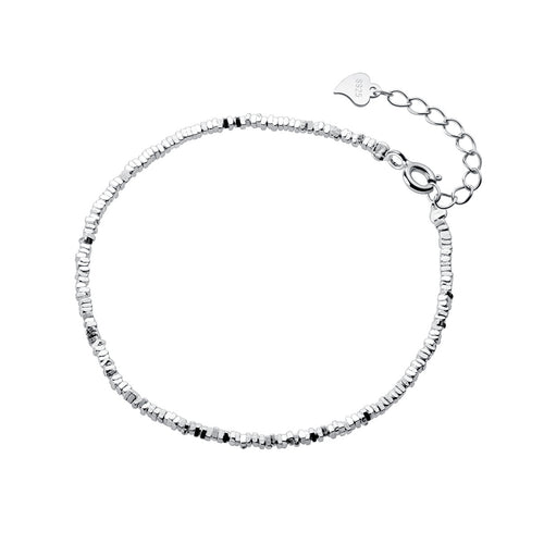 S925 Sterling Silver Irregular Simple Bracelet