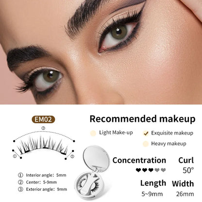 Magnetic False Eyelashes With Applicator