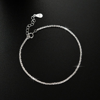 Starry Sky Flower Bracelet for Women - Silver Plated