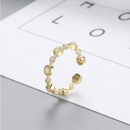 S925 Silver Opal Ring for Women