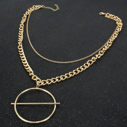 Fashionable Retro Ethnic Style Layered Necklace