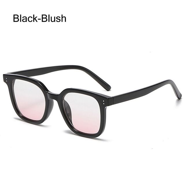 No Makeup Gradient Blush Square UV400 Protective Sunglasses