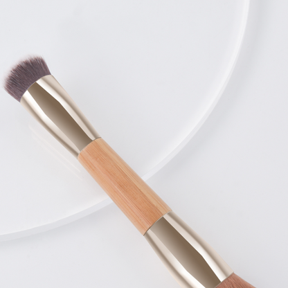 Wooden Handle Nylon Loose Powder & Blush Makeup Brush
