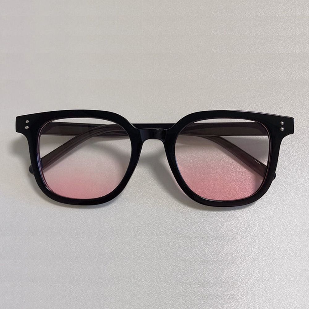 No Makeup Gradient Blush Square UV400 Protective Sunglasses