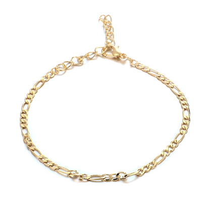 Chic Simple Beaded Anklet with Tassel and Pendant