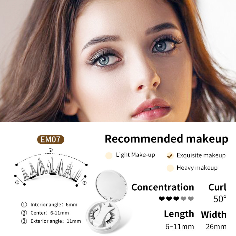 Magnetic False Eyelashes with Storage Box