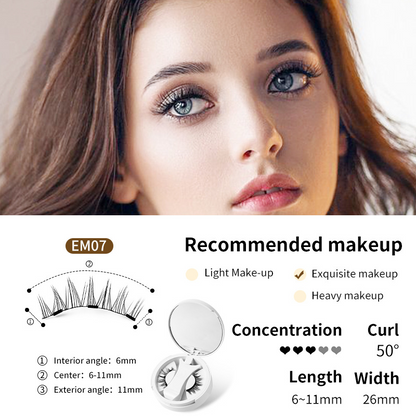 Magnetic False Eyelashes with Storage Box