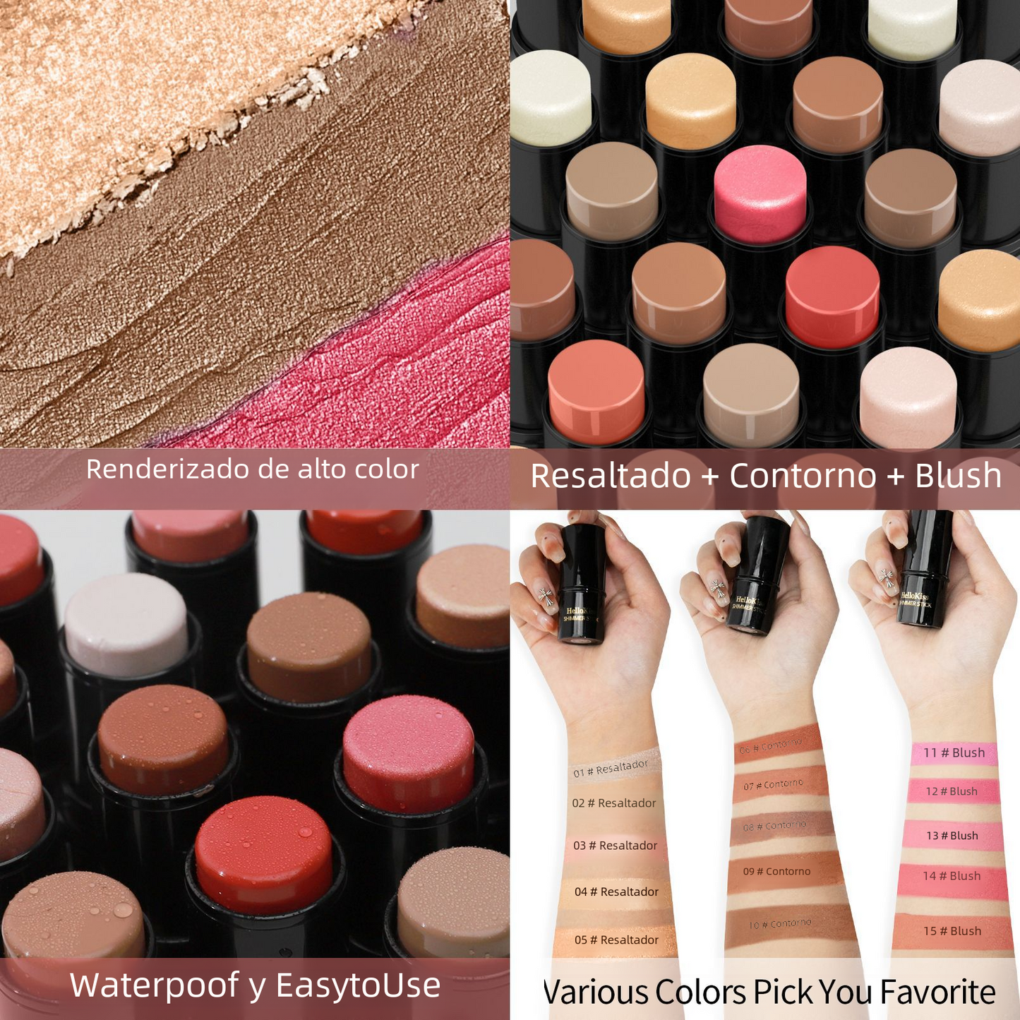 HelloKiss Highlighter Contour Stick for Face Makeup