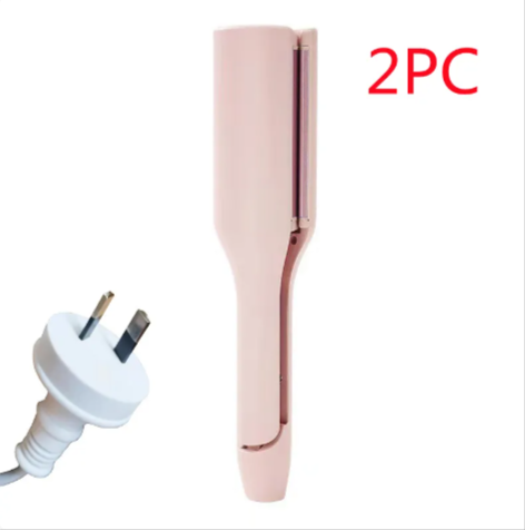 French Deep V Hair Curler – 32MM Big Wave & Water Ripple Curling Iron