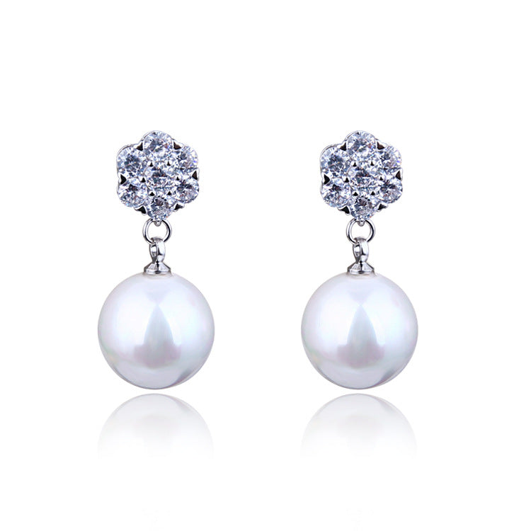 S925 Silver Long Star and Moon Asymmetric Earrings
