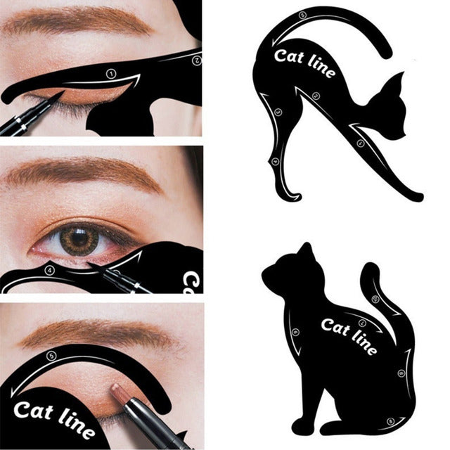 Cat Eye Makeup Tool - Eyeliner and Eyeshadow Stencil