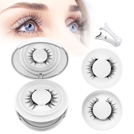 Magnetic Eyelashes with ApplicatorKrafty Magnetic EyelashesMagnetic EyelashesMagnetic Eyelashes Natural Look（Camellia+Devil）A