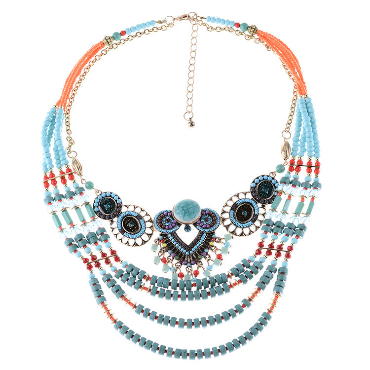Fashionable Ethnic Style Statement Necklace - New 15 Styles