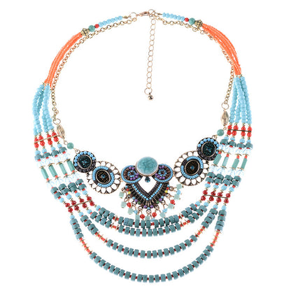 Fashionable Ethnic Style Statement Necklace - New 15 Styles