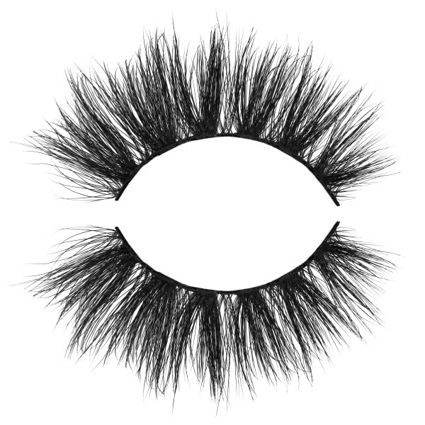Juvias Place Nubian Eyelashes Cleopatra - Eyelash Extension for Day or Night Use Vegan Mink Lashes Cruelty-Free Fluffy Lashes Reusable Adhesive Eyelashes Matte Black Mink Eyelashes Natural Look