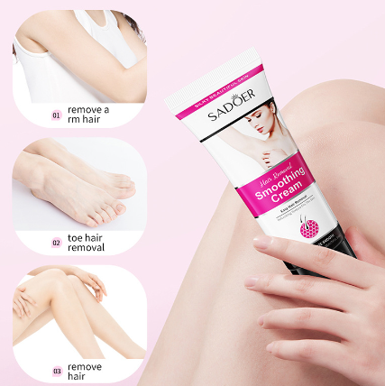 Mild Hair Removal Cream for Skin Cleansing and Moisturizing