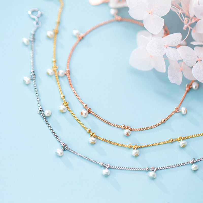 Elegant Pearl Bracelet in S925 Silver for Women