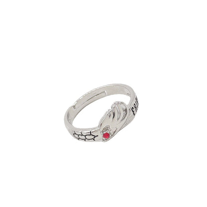 Geometric Circular Alloy Ring Jewelry