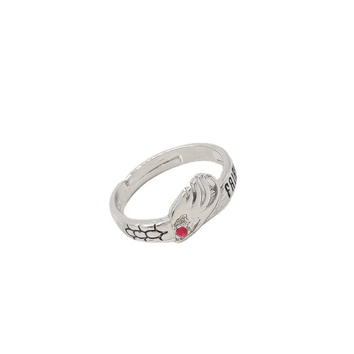 Geometric Circular Alloy Ring Jewelry