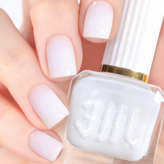 ASMAYSA Sheer White Nail Polish Milky White Gel for Nails White Jelly Gel Nail Polish Translucent Air Dry Milky White Gel Nail Polish for Girls No UV/LED Light Needed 12 Ml