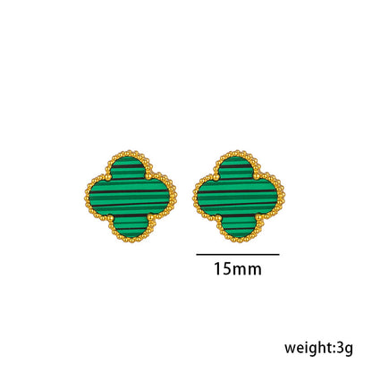 High-End Four Leaf Clover Titanium Steel Necklace