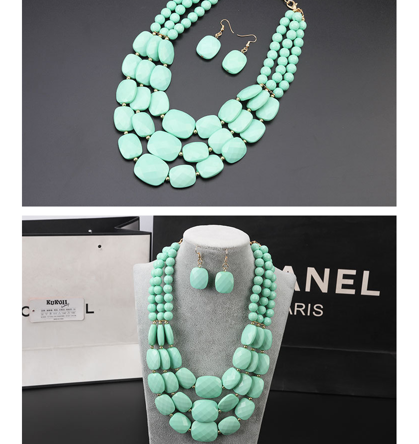 Flower Necklace Jewelry Set