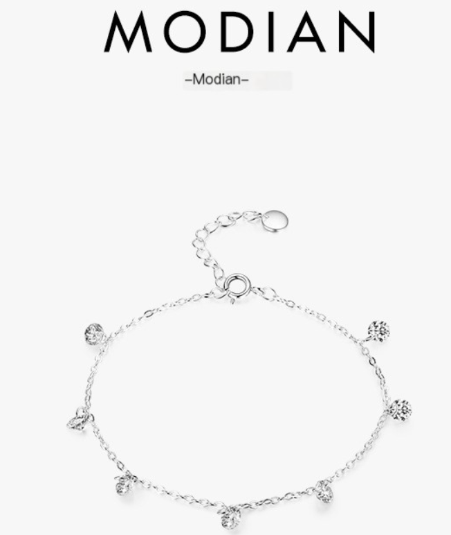 S925 Silver Summer Bracelet with Sparkling Zirconia