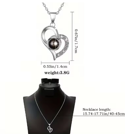 Heart-Shaped Sterling Silver Jewelry Set